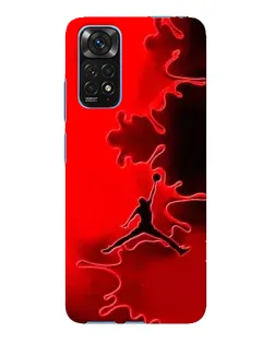 Чехол для Xiaomi Redmi Note 11E Pro с картинкой «Jordan Red Smoke»