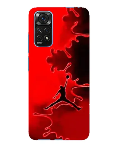 Чехол для Xiaomi Redmi Note 11E Pro с картинкой «Jordan Red Smoke»
