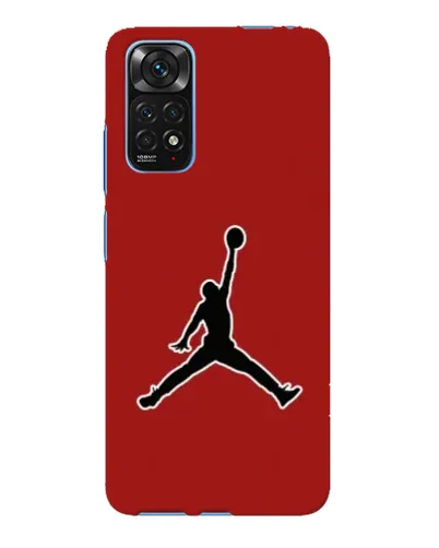 Чехол для Xiaomi Redmi Note 11E Pro с картинкой «Jordan Red Back»