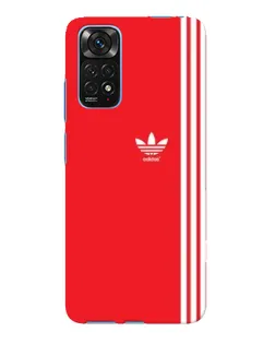 Чохол для Xiaomi Redmi Note 11E Pro з картинкою «Червоний мінімалізм Adidas»