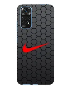 Чехол для Xiaomi Redmi Note 11E Pro с картинкой «Nike — карбоновая сетка»