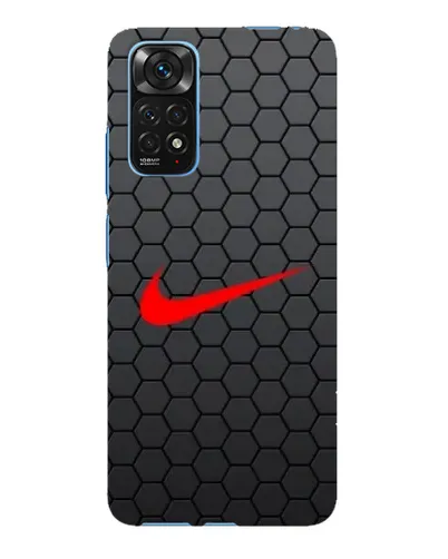 Чехол для Xiaomi Redmi Note 11E Pro с картинкой «Nike — карбоновая сетка»