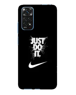 Чехол для Xiaomi Redmi Note 11E Pro с картинкой «Текстовый принт Nike»