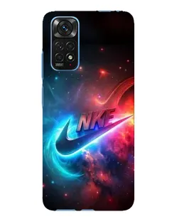 Чехол для Xiaomi Redmi Note 11E Pro с картинкой «Огненный логотип Nike»