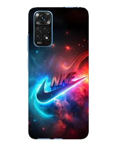 Чехол для Xiaomi Redmi Note 11E Pro с картинкой «Огненный логотип Nike»