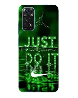 Чехол для Xiaomi Redmi Note 11E Pro с картинкой «Зеленый неоновый Nike»