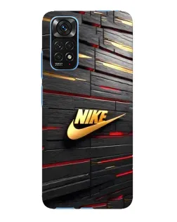 Чехол для Xiaomi Redmi Note 11E Pro с картинкой «Золотой Nike на металле»