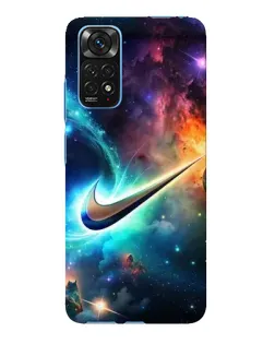 Чехол для Xiaomi Redmi Note 11E Pro с картинкой «Космический Nike Swoosh»