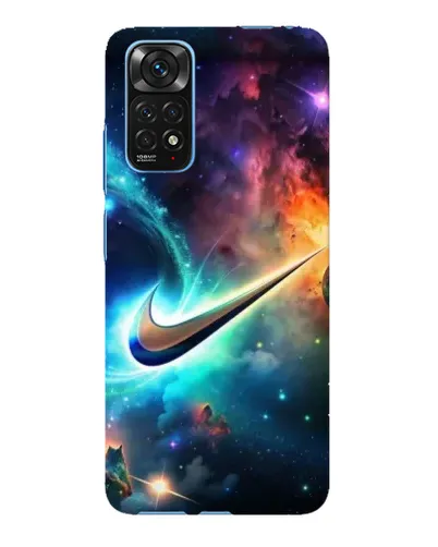 Чехол для Xiaomi Redmi Note 11E Pro с картинкой «Космический Nike Swoosh»