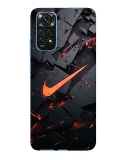 Чехол для Xiaomi Redmi Note 11E Pro с картинкой «Nike — эффект разломов»