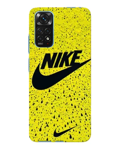 Чехол для Xiaomi Redmi Note 11E Pro с картинкой «Желтый текстурный Nike»