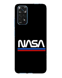 Чехол для Xiaomi Redmi Note 11E Pro с картинкой «NASA — классика Red Blue»