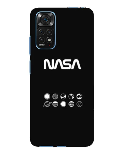Чехол для Xiaomi Redmi Note 11E Pro с картинкой «NASA — технический принт» Чехол для Xiaomi Redmi Note 11E Pro с картинкой «NASA — технический принт»