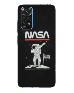 Чехол для Xiaomi Redmi Note 11E Pro с картинкой «NASA — шагаем по Луне»