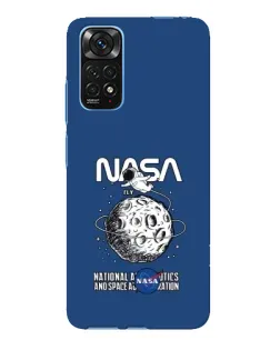 Чехол для Xiaomi Redmi Note 11E Pro с картинкой «NASA — лунная миссия»