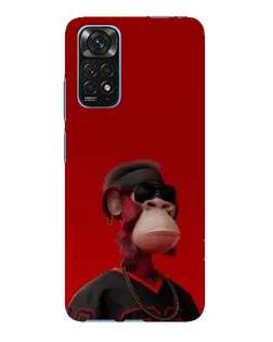 Чехол для Xiaomi Redmi Note 11E Pro с картинкой «Bored Ape в красном»