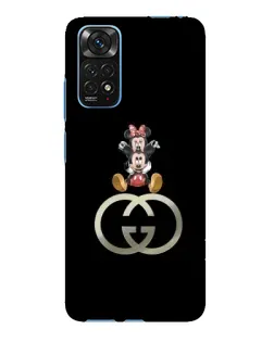 Чехол для Xiaomi Redmi Note 11E Pro с картинкой «Минни Маус на лого»