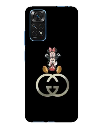 Чехол для Xiaomi Redmi Note 11E Pro с картинкой «Минни Маус на лого»