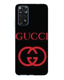 Чехол для Xiaomi Redmi Note 11E Pro с картинкой «Gucci — красный логотип»