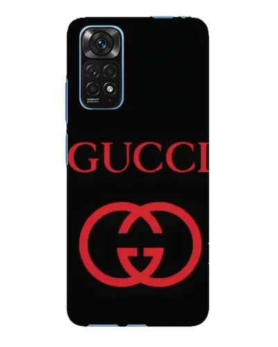 Чехол для Xiaomi Redmi Note 11E Pro с картинкой «Gucci — красный логотип»