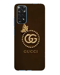 Чехол для Xiaomi Redmi Note 11E Pro с картинкой «Gucci — золотая бабочка»