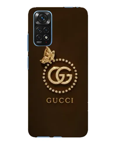 Чехол для Xiaomi Redmi Note 11E Pro с картинкой «Gucci — золотая бабочка»