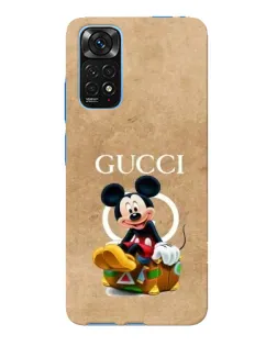 Чехол для Xiaomi Redmi Note 11E Pro с картинкой «Микки Маус Gucci — крафт»