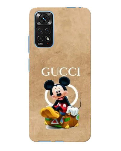Чехол для Xiaomi Redmi Note 11E Pro с картинкой «Микки Маус Gucci — крафт»