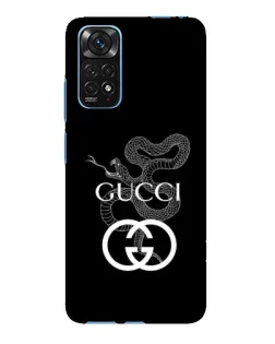 Чехол для Xiaomi Redmi Note 11E Pro с картинкой «Gucci — серебряная змея»