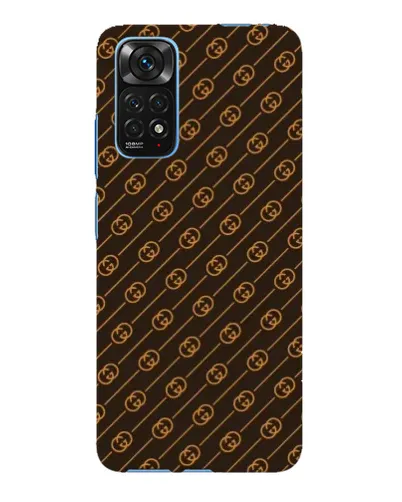 Чехол для Xiaomi Redmi Note 11E Pro с картинкой «Gucci — золотые диагонали»