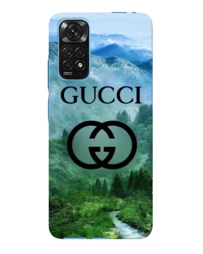 Чехол для Xiaomi Redmi Note 11E Pro с картинкой «Gucci — горный пейзаж»