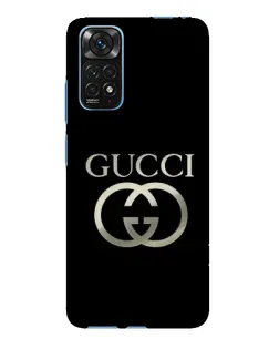 Чехол для Xiaomi Redmi Note 11E Pro с картинкой «Gucci — золото на черном»
