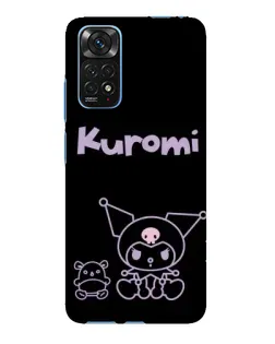 Чохол для Xiaomi Redmi Note 11E Pro з картинкою «Kuromi — чорний мінімалізм»