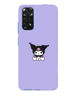 Чохол для Xiaomi Redmi Note 11E Pro з картинкою «Kuromi — фіолетовий мінімалізм»