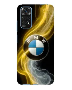 Чехол для Xiaomi Redmi Note 11E Pro с картинкой «Золотистый дым BMW»