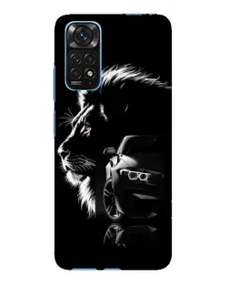 Чехол для Xiaomi Redmi Note 11E Pro с картинкой «BMW и лев»