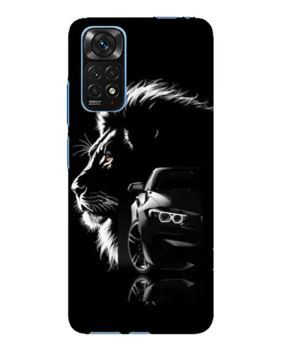 Чехол для Xiaomi Redmi Note 11E Pro с картинкой «BMW и лев» Чехол для Xiaomi Redmi Note 11E Pro с картинкой «BMW и лев»