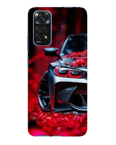 Чехол для Xiaomi Redmi Note 11E Pro с картинкой «Спортивная BMW и цветы» Чехол для Xiaomi Redmi Note 11E Pro с картинкой «Спортивная BMW и цветы»