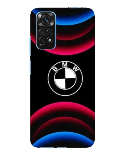 Чехол для Xiaomi Redmi Note 11E Pro с картинкой «Логотип BMW и неоновые дуги» Чехол для Xiaomi Redmi Note 11E Pro с картинкой «Логотип BMW и неоновые дуги»
