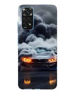 Чехол для Xiaomi Redmi Note 11E Pro с картинкой «BMW в дыму»