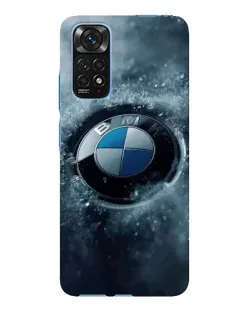 Чехол для Xiaomi Redmi Note 11E Pro с картинкой «Логотип BMW — лед»
