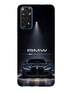 Чехол для Xiaomi Redmi Note 11E Pro с картинкой «BMW сквозь ночной город»