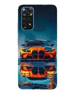Чехол для Xiaomi Redmi Note 11E Pro с картинкой «BMW — золотая эмблема»