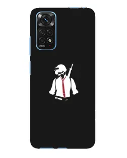 Чохол для Xiaomi Redmi Note 11E Pro з картинкою «PUBG — силует воїна»