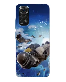 Чохол для Xiaomi Redmi Note 11E Pro з картинкою «Десант PUBG — стрибок»