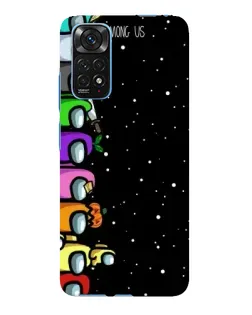 Чехол для Xiaomi Redmi Note 11E Pro с картинкой «Команда Among Us»