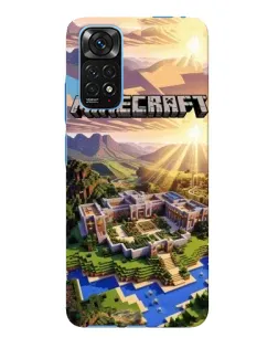 Чохол для Xiaomi Redmi Note 11E Pro з картинкою «Minecraft панорама»