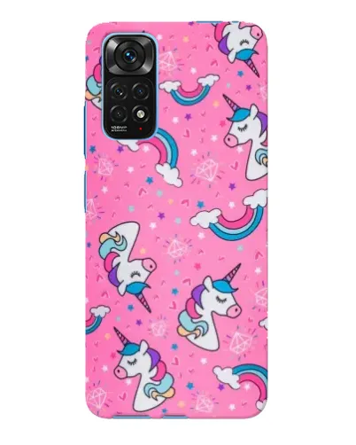 Чохол для Xiaomi Redmi Note 11E Pro з картинкою «Unicorn паттерн рожевий»
