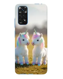 Чохол для Xiaomi Redmi Note 11E Pro з картинкою «Пара єдинорогів»