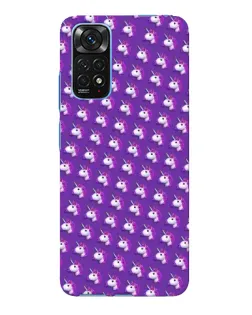 Чохол для Xiaomi Redmi Note 11E Pro з картинкою «Єдинороги на фіолетовому»